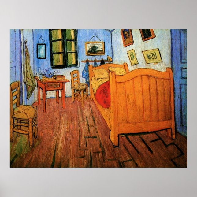 Posters - Quarto de Vincent no Artigo 1888 Van Gog (Frente)