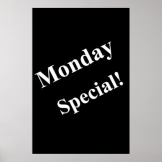 Posters Salon Barbershop Segunda-feira Especial