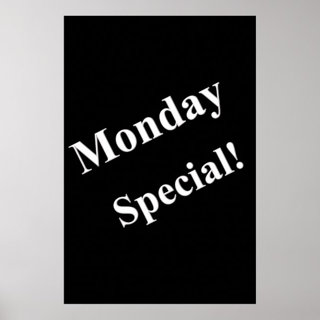 Posters Salon Barbershop Segunda-feira Especial (Frente)