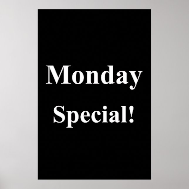 Posters Salon Barbershop Segunda-feira Especial (Frente)