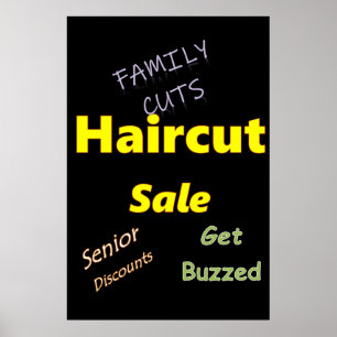 Posters Salon Barbershop Venda de Haircut