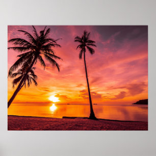 posters Sunset de Praia