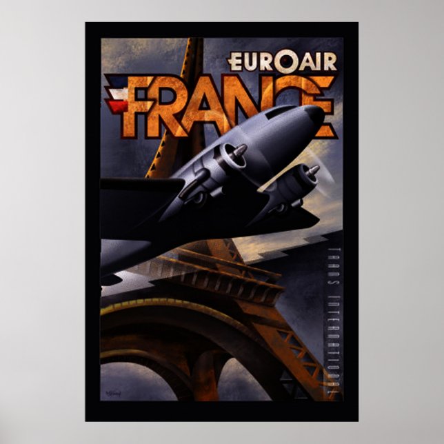 Posters Vintage Euroair-France (Frente)