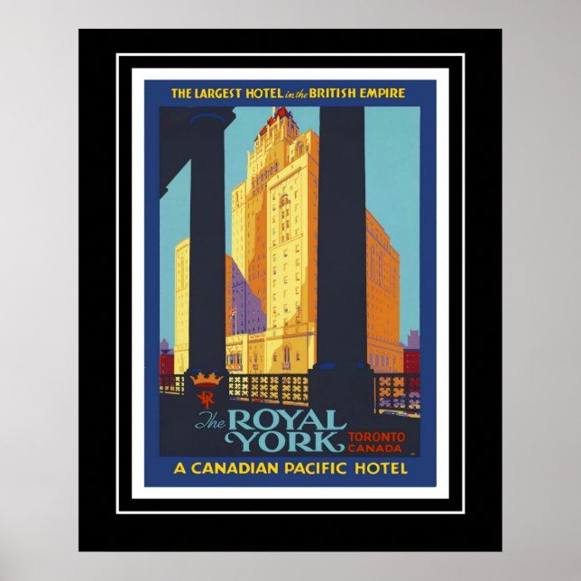 Posters vintage Historica Royal York Canadá (Frente)