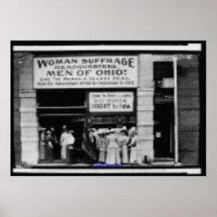 POSTERS - VINTAGEM - WOMENS SUFFRAGE HEADQUARTERTE