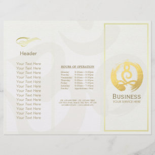 Postura De Meditação De Brochuras De Massagem De