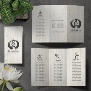 Postura De Meditação De Brochuras De Massagem De