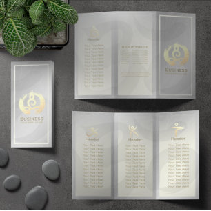 Postura De Meditação De Brochuras De Massagem De