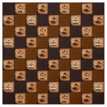 Pote de café e Tecido Russo de Copas