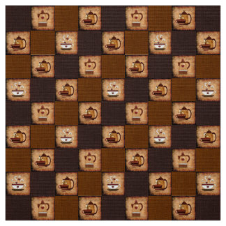 Pote de café e Tecido Russo de Copas