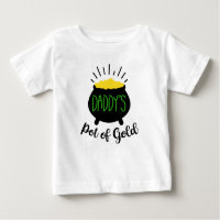 Pote de camiseta Dourada para bebês