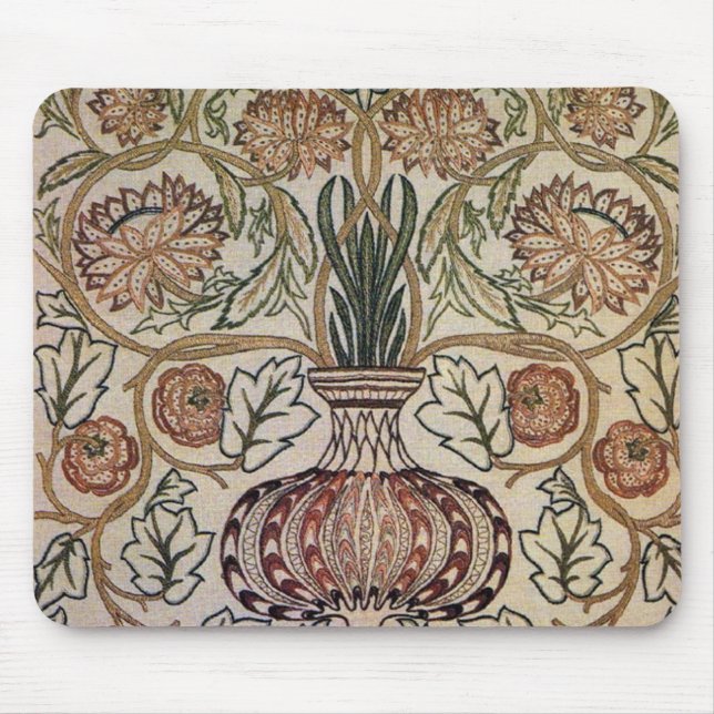Pote de flor de William Morris - Mousepad (Frente)