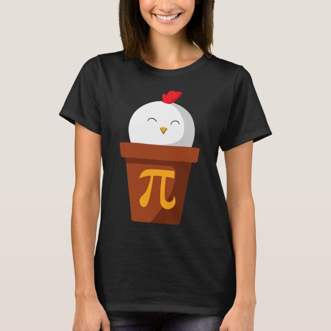 Pote de frango Pie Pi Dia T Camisa Professores de  (Frente)