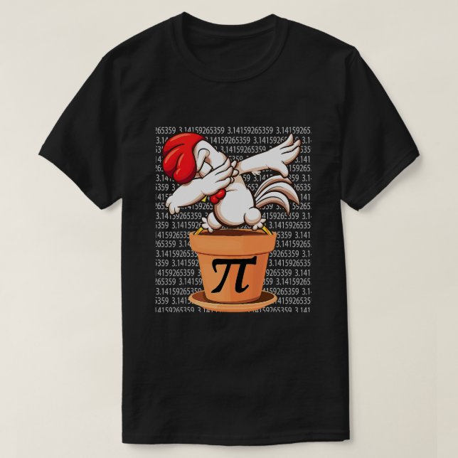 Pote De Galinha Camisa Pi Dia 2023 Matemática Engr (Frente do Design)