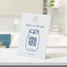 Pote de Gorjeta Virtual com o Logotipo da Sua Empr