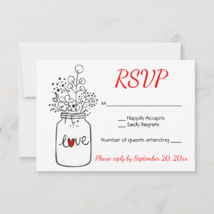 Pote de Pedra Preto RSVP Flores de Casamento Verme