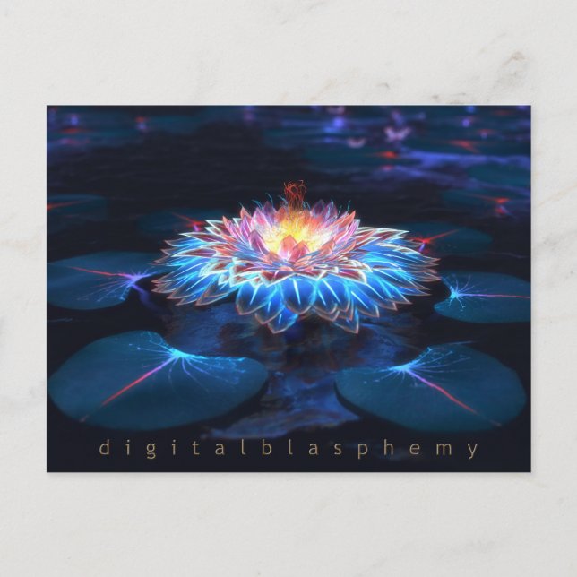 Pote do cartão postal Dourado (Noite) (Frente)