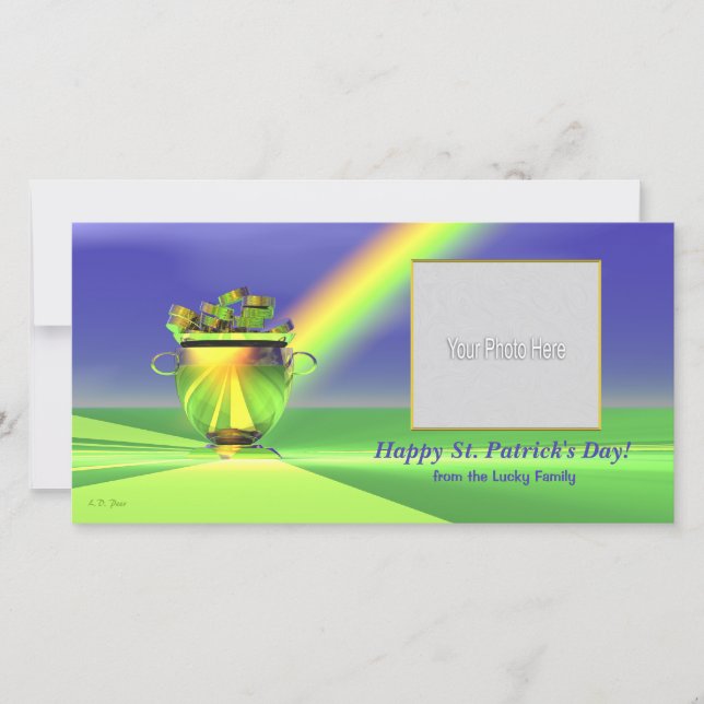 Pote Dourada do Dia de Patrick de Dourado (Frente)