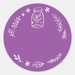 Pote / Etiqueta Adesiva em Branco para Tempero