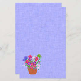 Pote Flor e Borboletas Lindas