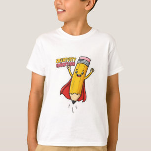 Potência do lápis criativo - Design de camisa para
