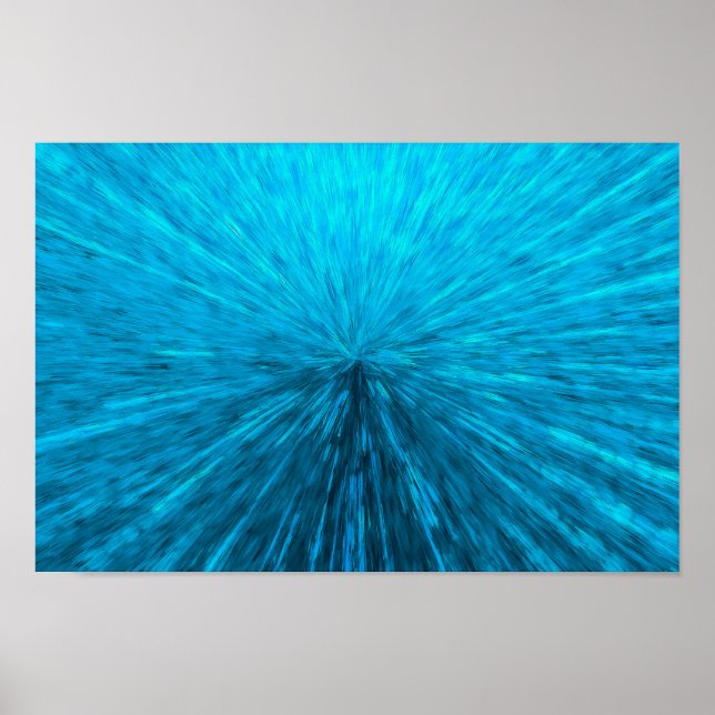 Potente Burst de Energia Azul | POSTER (Frente)
