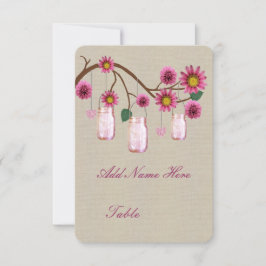 Potes de Pedra Rusticos Rosa com Juta - Cartão de