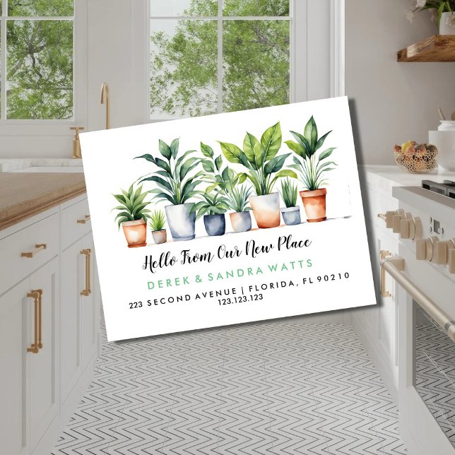 Potes de Planta Mudança de Folheto de Endereço | N (Criador carregado)