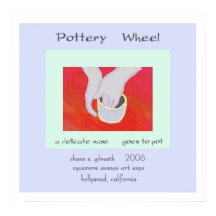 Pottery Wheel Haiku Art Impressão
