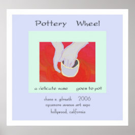 Pottery Wheel Haiku Art Impressão