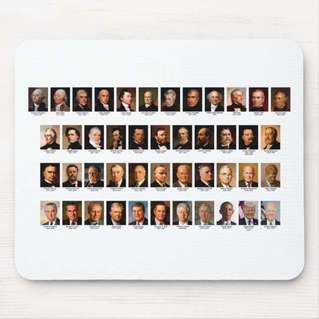 POTUS Portraits Mousepad (Frente)