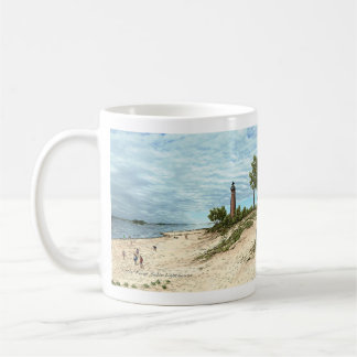 Pouca caneca de café de Michigan do farol do Sable