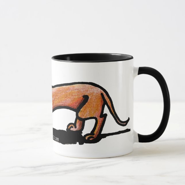 Pouca caneca vermelha de Doxie (Direita)