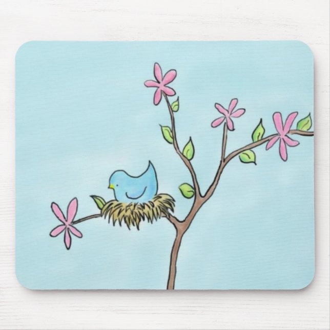Pouco passarinho Mousepad (Frente)