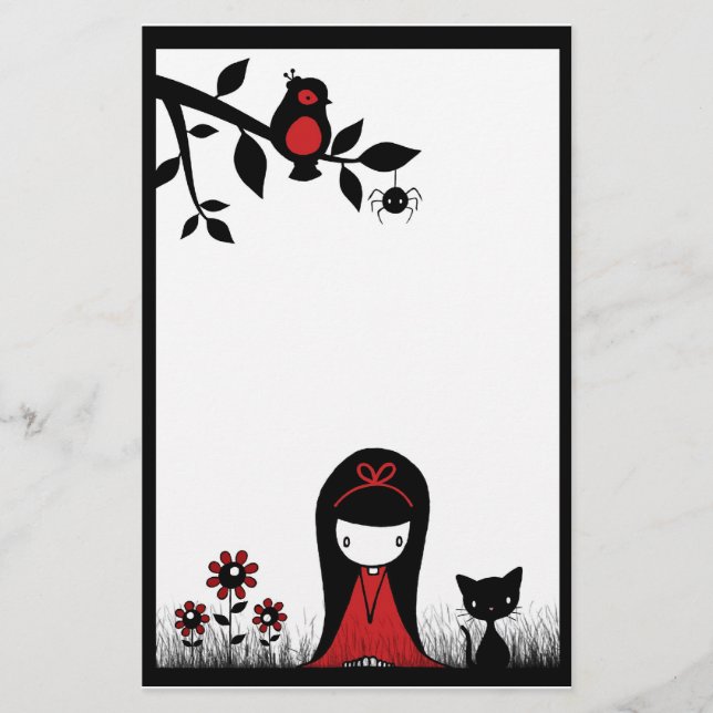 Poucos artigos de papelaria vermelhos da cabeça da (Frente)