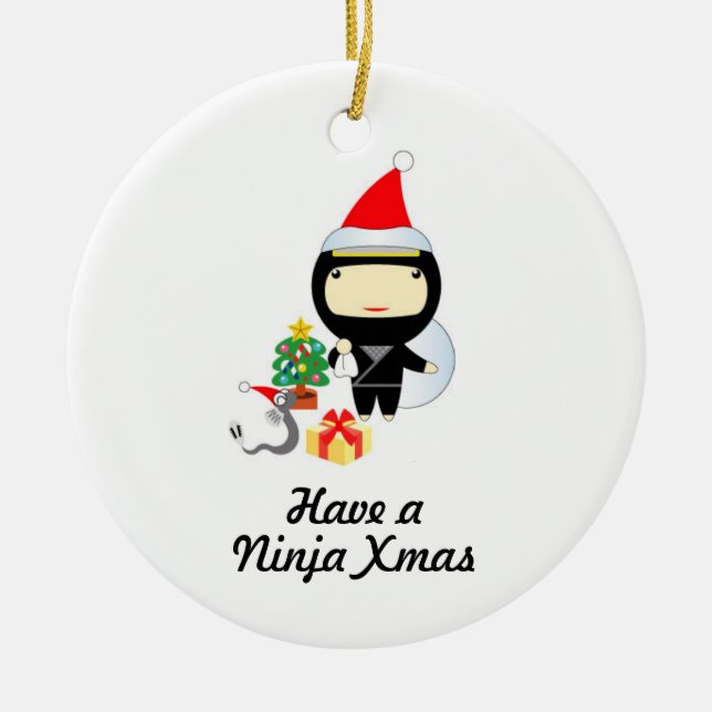 Poucos enfeites de natal de Ninja (Frente)