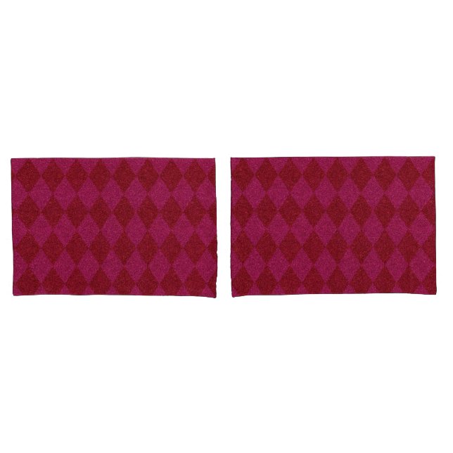 Pouf de Brilho com Diamantes Rosa e Vermelho (Frente - conjunto)