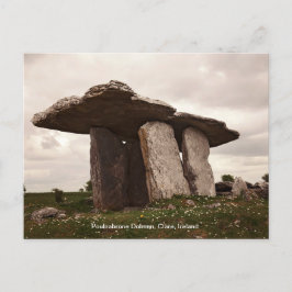 Poulnabrone Dolmen Portal Tomb Irlanda Cartão post
