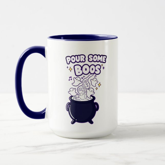 Pour Some Boos Mug | Caneca Ghost engraçada para h (Esquerda)