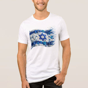 Povo de Israel Bandeira florescendo em flores