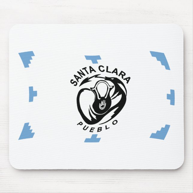 Povo de Santa Clara Bandeira Mouse Pad (Frente)