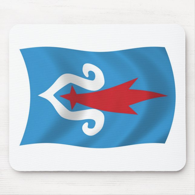 Povos Ainu Bandeira Mousepad (Frente)