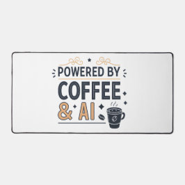 Powered by Coffee & AI Retro Tech Vector