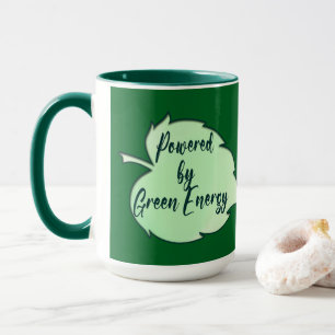 Powered by Green Energy St Patrick’s Day caneca