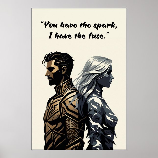 Powerless Book Quote Poster (Frente)