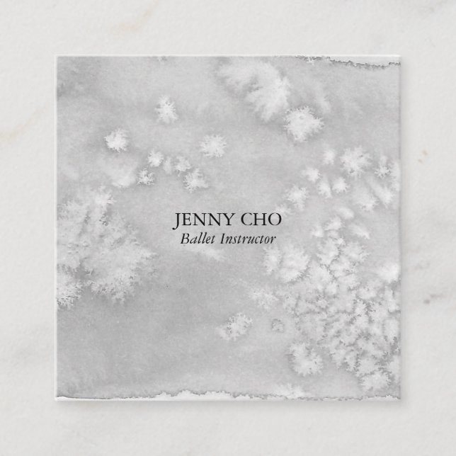 Praça cartão de visita com textura mínima (Frente)