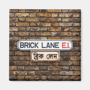 Praça da Imã de geladeira E1 do Brick Lane