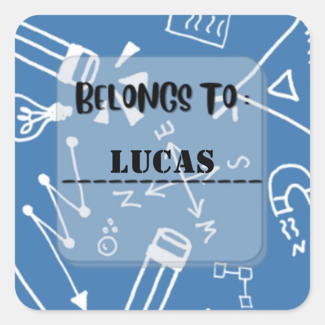 Praça de Etiqueta de Etiqueta de Escolas de Nome P (Frente)