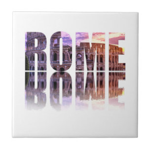 Praça de suvenir de texto de Roma