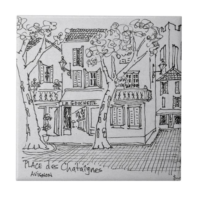 Praça des Chataignes | Avinhão, França (Frente)